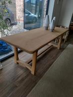 Rustieke eikenhouten eettafel, Ophalen, Eikenhout