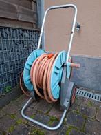Tuinslang op haspel + sproeikop, Enlèvement, Utilisé, Tuyau d'arrosage