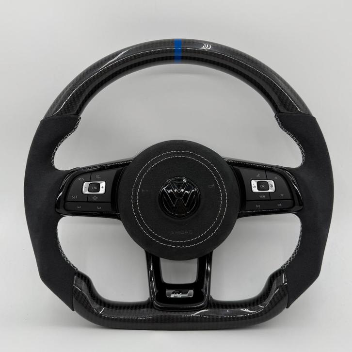 Volkswagen alcantara carbon stuur Golf R GTI Polo upgrade, Auto-onderdelen, Besturing, Volkswagen, Nieuw, Ophalen of Verzenden