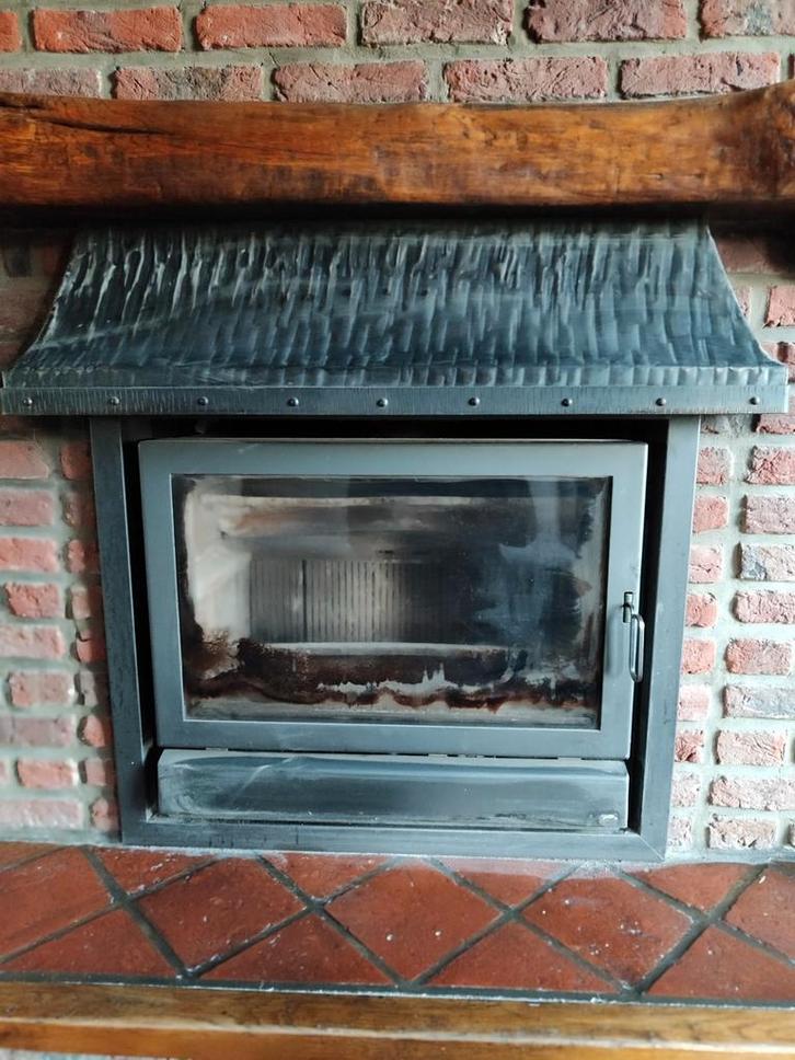 Poêle avec souffleur automatique, Maison & Meubles, Cheminées, Utilisé, Cheminée au bois, Enlèvement