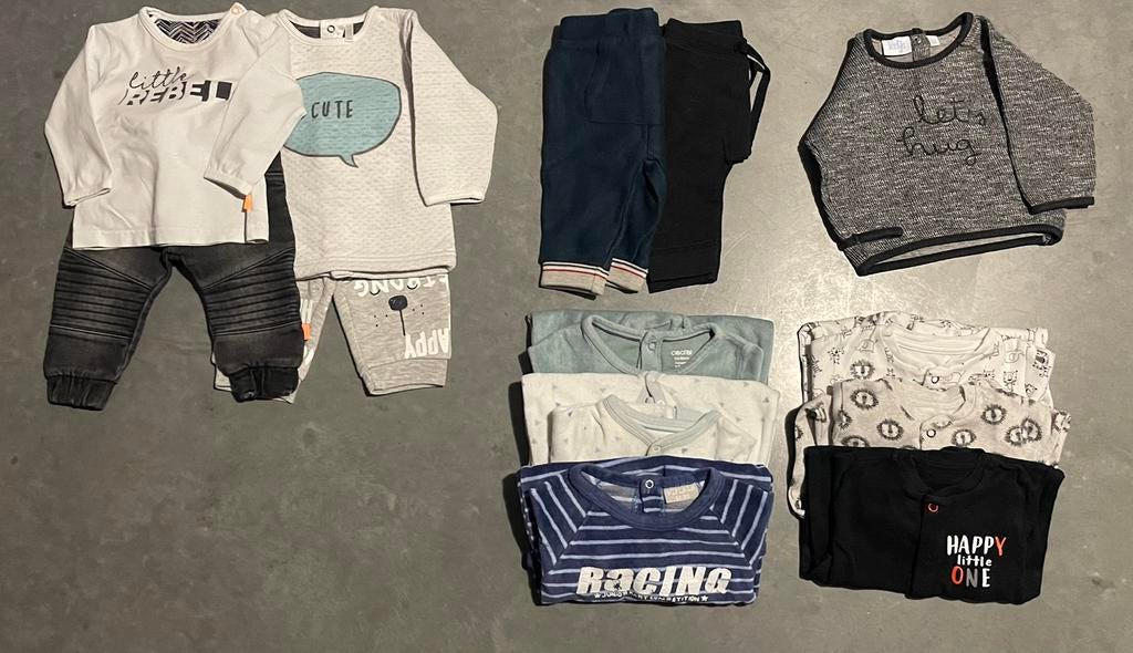 Pakket babykleding maat 62, Ophalen, Zo goed als nieuw, Maat 62