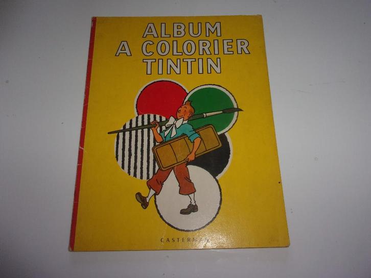 bd tintin album a colorier 1961 couverture jaune, Livres, BD, Enlèvement