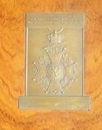 Coffret distribution de médailles 1914-15 ordre de Léopold I, Envoi, Armée de terre, Emblème ou Badge