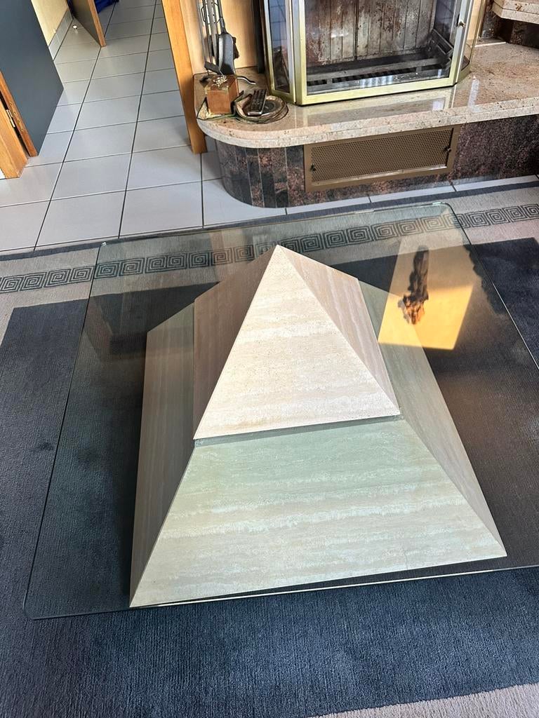 Salontafel, Maison & Meubles, Tables | Tables de salon, Enlèvement, Comme neuf, Verre