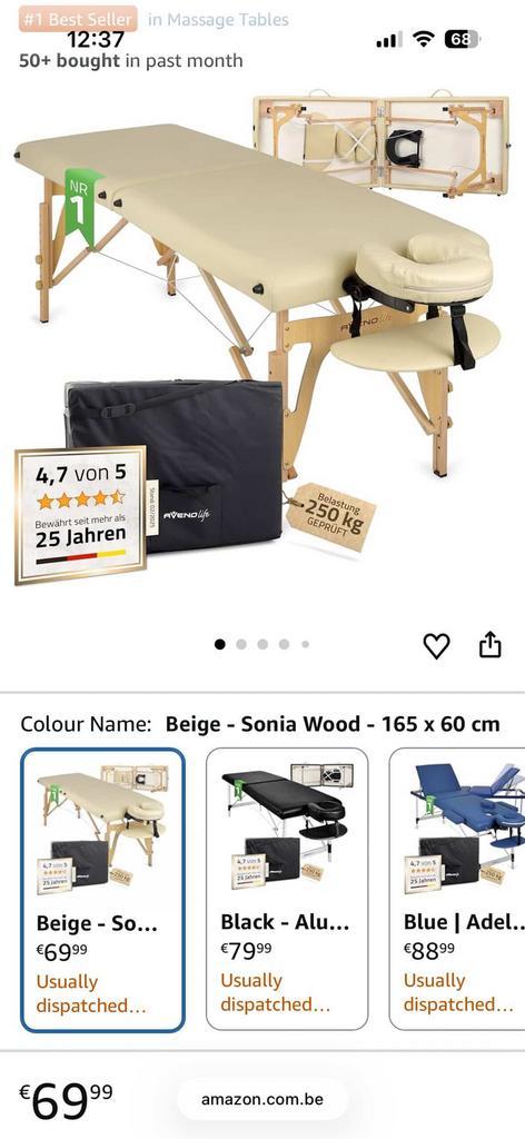 Avenolife Wood Massage Table (Only Used Twice), Sport en Fitness, Massageproducten, Zo goed als nieuw, Massagetafel, Ophalen