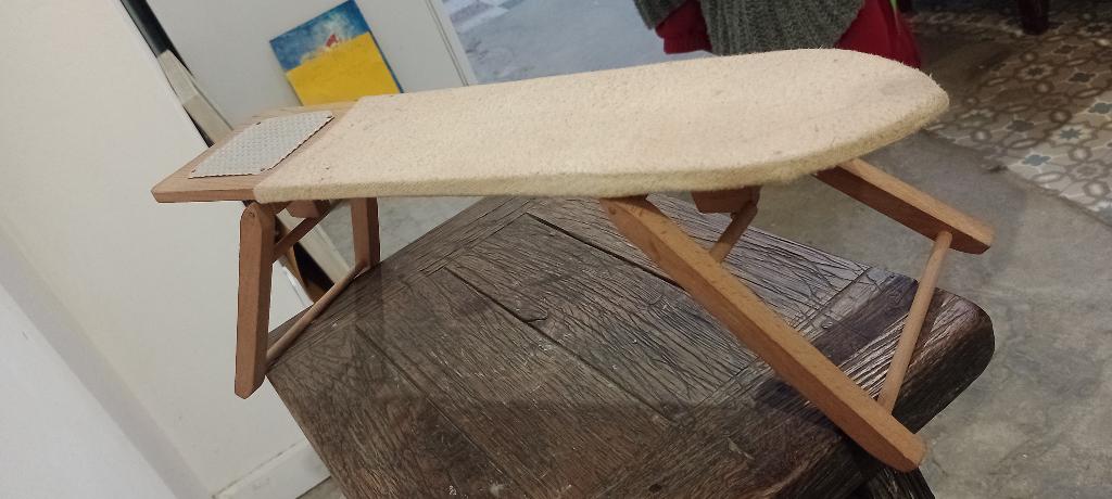 Antieke houten mini-strijkplank — Vintage, Ophalen of Verzenden, Gebruikt