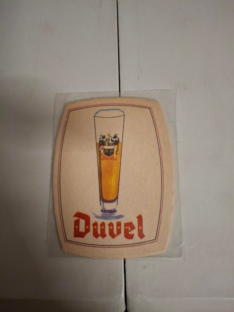 Oud bierviltje duvel moortgat, Ophalen of Verzenden, Duvel