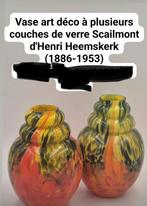 2 vases de Scailmont, Antiquités & Art, Antiquités | Verre & Cristal, Enlèvement