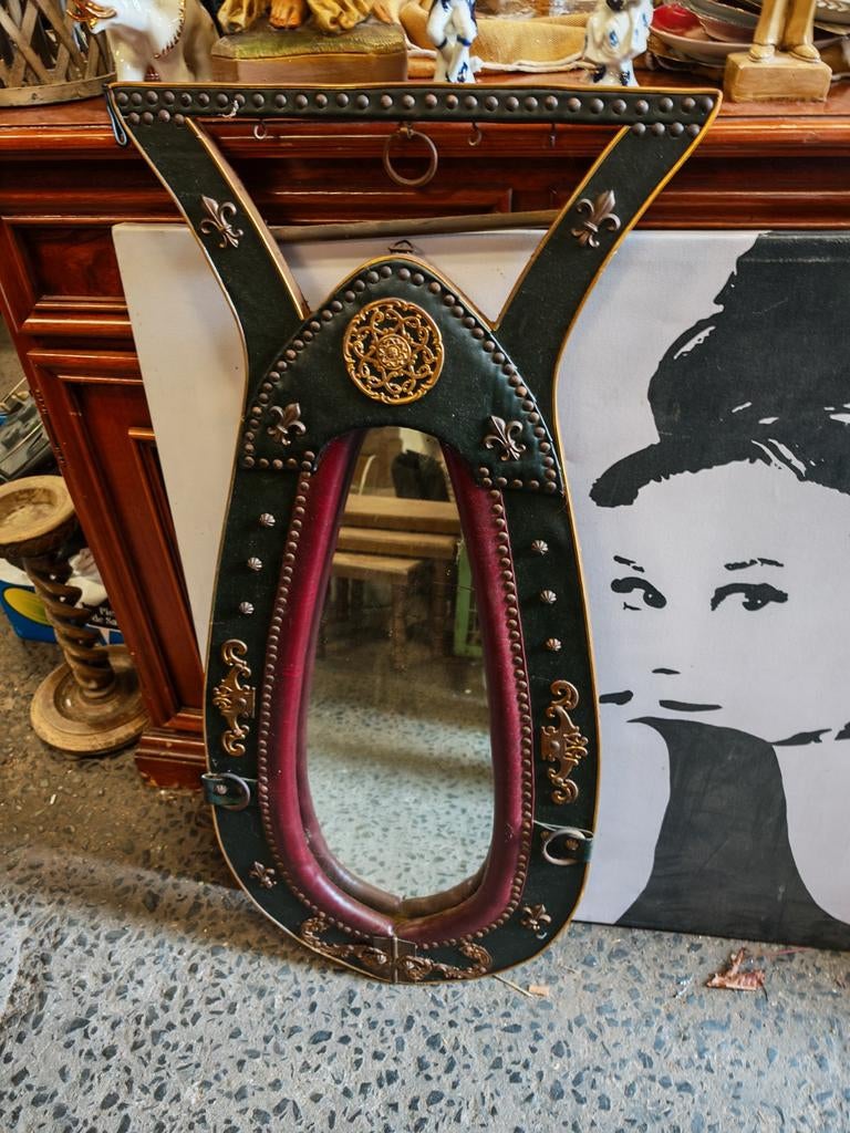 antieke paardenhalsspiegel, Antiek en Kunst, Ophalen