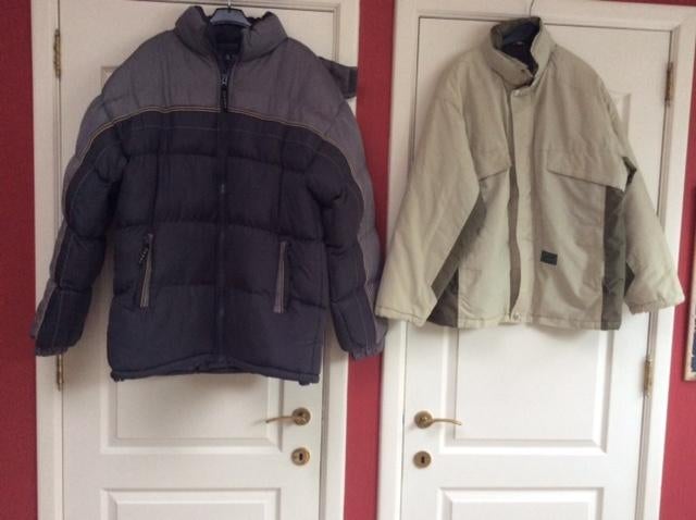Te koop 2 heren jassen mat XL + L, Andere, Overige kleuren, Maat 56/58 (XL), Ophalen of Verzenden