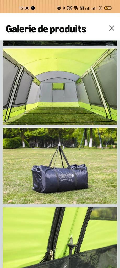 Vente d'un tente Kingcamp ,pour 8 personnes, Caravans en Kamperen, Tenten, meer dan 6, Zo goed als nieuw, Ophalen