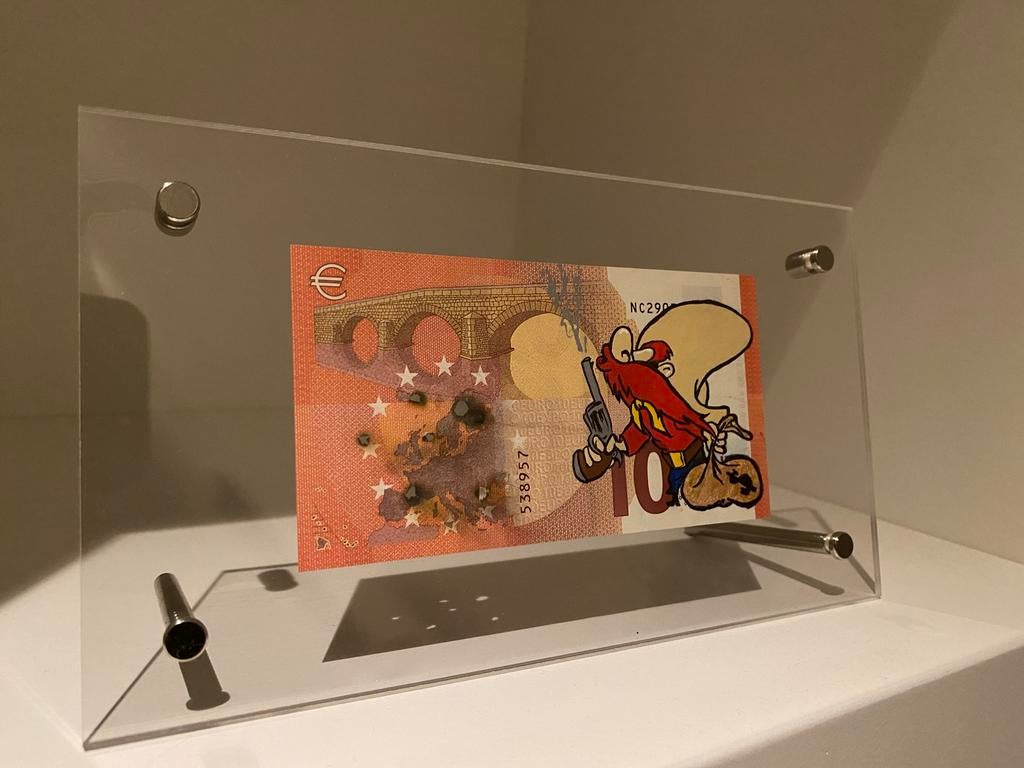 Handgeschilderd €10 biljet – Yosemite Sam pop art, Verzamelen, Stripfiguren, Nieuw, Looney Tunes, Ophalen of Verzenden
