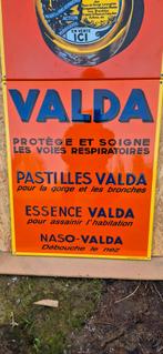 Zeldzaam Valda emaille bord (210 x 50 cm) uit 3 delen, Collections, Enlèvement ou Envoi, Neuf, Panneau publicitaire