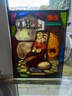 Gebrandschilderd glas in lood raam Frans van Vlodrop, Antiek en Kunst, Ophalen