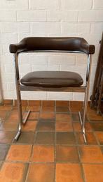 Vintage (bureau)stoel, Ophalen, Gebruikt, Bruin, Vintage