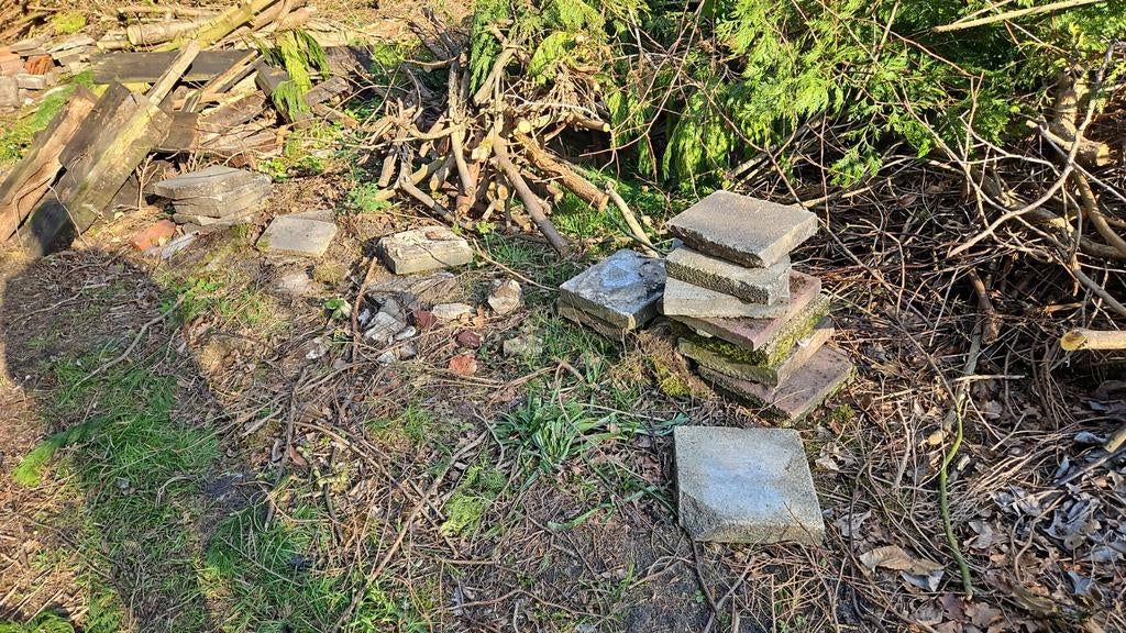 Trottoir dallen 30x30x5, Tuin en Terras, Ophalen