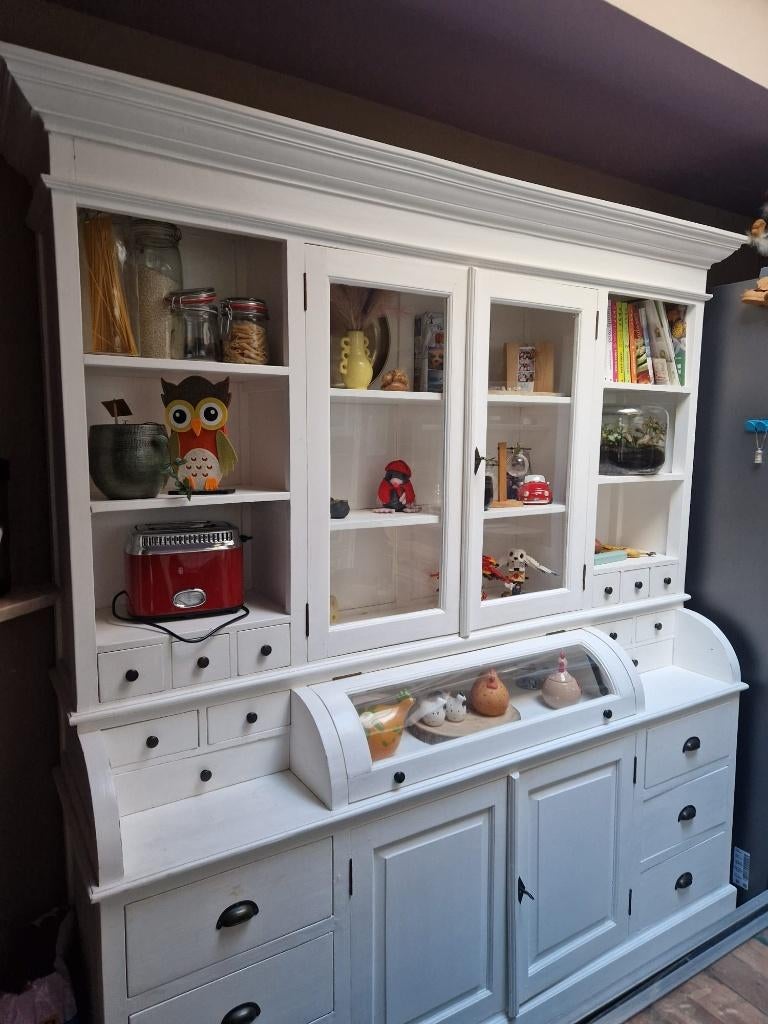 Grote witte buffetkast, Huis en Inrichting, Ophalen, Gebruikt, 200 cm of meer, 150 tot 200 cm