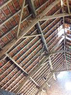 Eiken spanten en balken afkomstig uit een oude boerderij., Ophalen, Eiken, Balk