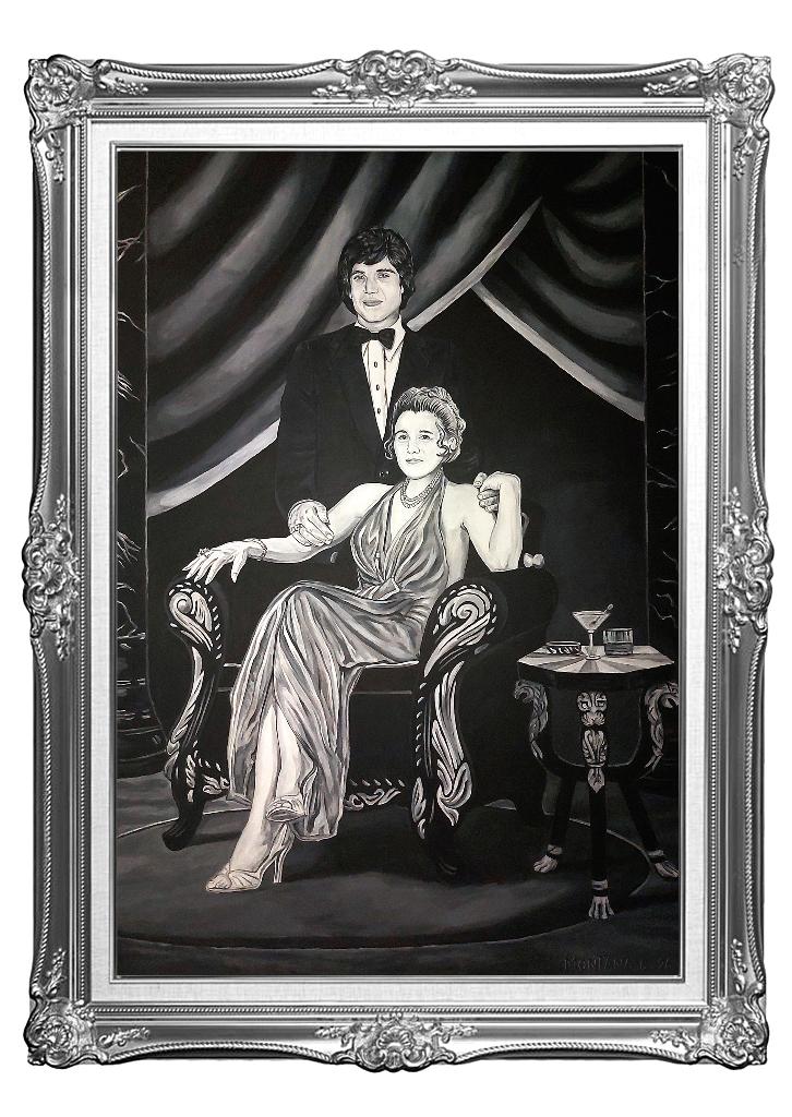 Paola & Domenico 1972 (GM) Peinture, Antiquités & Art, Art | Peinture | Classique, Enlèvement