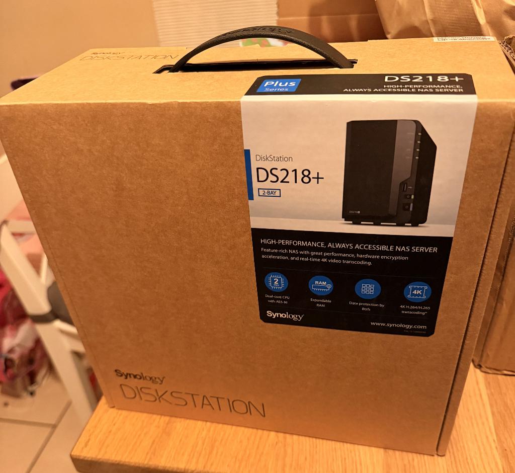 Synology ds 218+ 16TB, Computers en Software, NAS, Ophalen, Zo goed als nieuw
