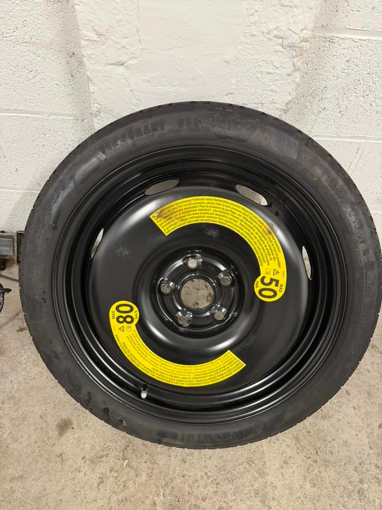 Roue de secoure 125 70 18p 5par112 vw audi seat skoda, Ophalen of Verzenden