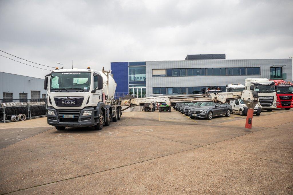 MAN TGS 32.360+PUTZMEISTER8M³+BAND/BELT/TAPIS (bj 2017), Auto's, Vrachtwagens, Bedrijf, Te koop, Airconditioning, Elektrische ramen