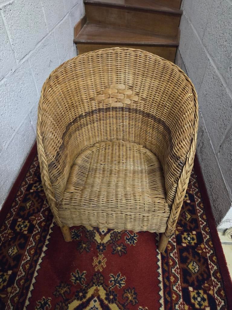 Rieten kinderzetel., Ophalen