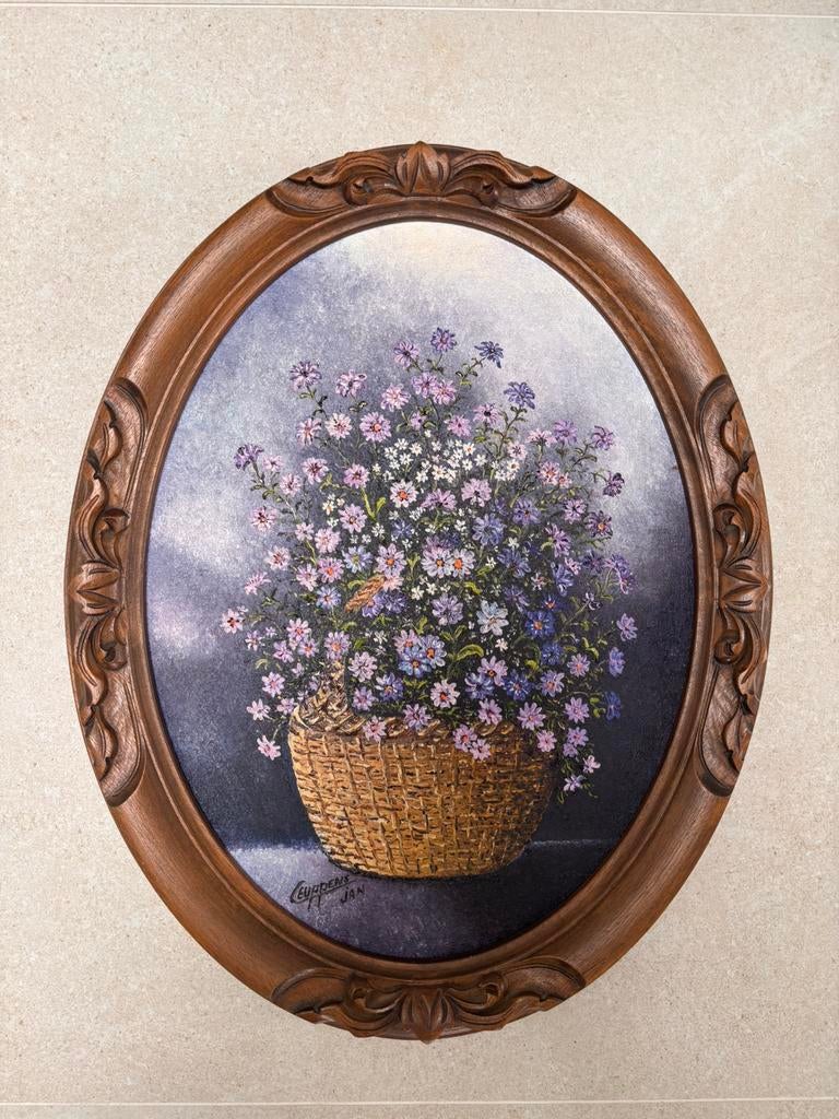 Tableau peinture Jan Ceuppens fleurs, Antiquités & Art, Enlèvement ou Envoi