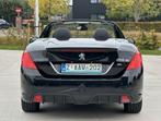 Peugeot 308 cabrio 1.6 HDI 2015 met 150610km GPS/Cruise, Auto's, Cabriolet, Zwart, Bedrijf, Grijs