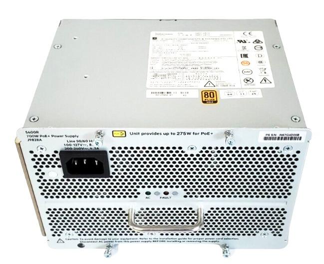 HPE Aruba 700W PoE+ Power Supply for 5400R Zl2 J9828A