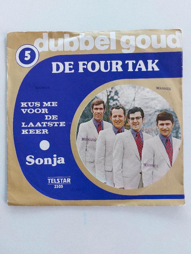 De Four Tak - Kus Me Voor De Laatste Keer / Sonja (Jubox), Cd's en Dvd's, Vinyl Singles, Single, Nederlandstalig, Ophalen of Verzenden