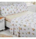 Parure de lit Rosebud 100% coton brossé Parure de lit simple, Maison & Meubles, Neuf, Enlèvement ou Envoi, Housse de couette, Une personne