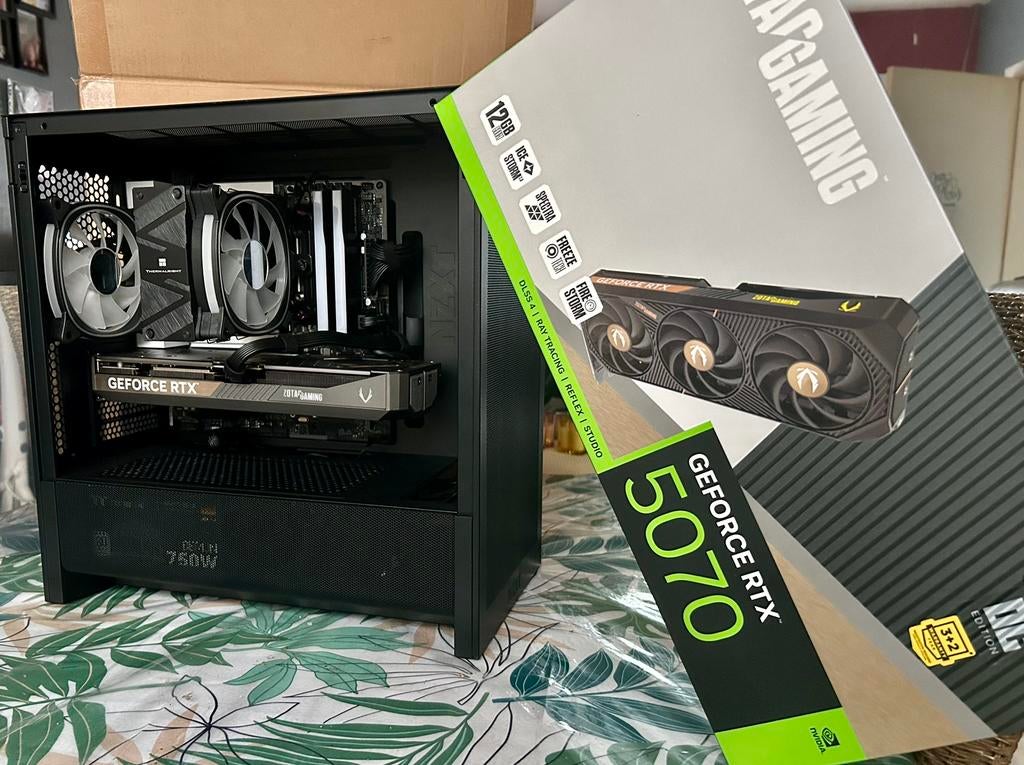 RTX 5070 - RYZEN 5 7500F COMPUTER VOOR GAMING/TOEPASSINGEN, Ophalen, 32 GB, Virtual Reality, Nieuw