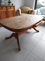 Massief grenen tafel en salontafel +5 gratis stoelen, Huis en Inrichting, Ophalen of Verzenden