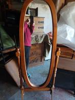 glace sur pied en bois pivotable, Maison & Meubles, Accessoires pour la Maison | Miroirs, Enlèvement