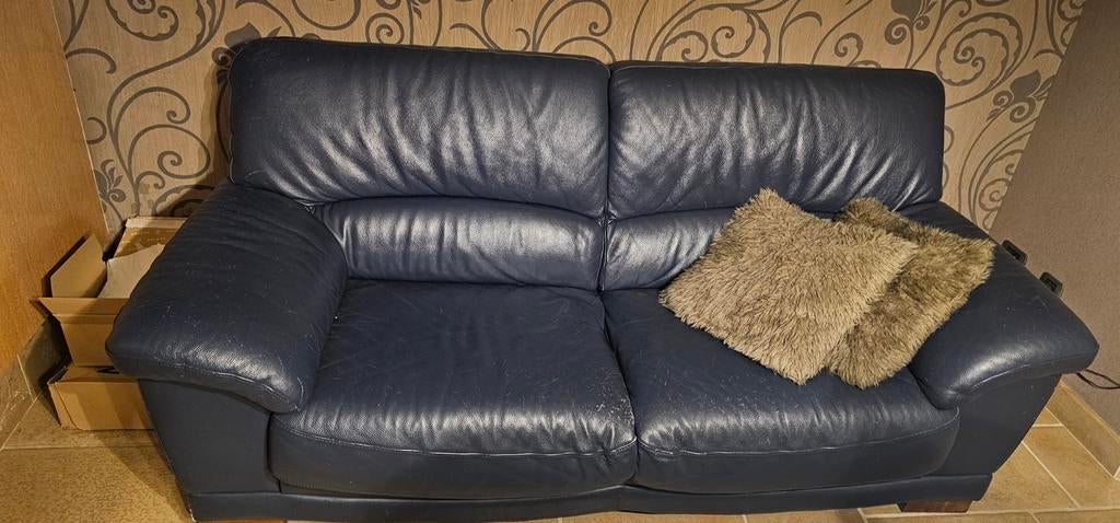 Lederen zetel, Huis en Inrichting, Ophalen