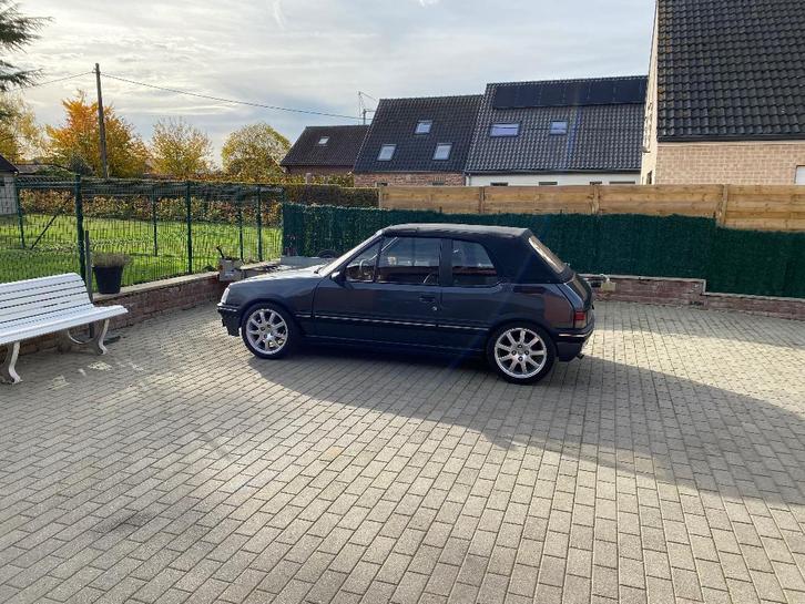 Peugeot 205 Cti 1900, Auto's, Peugeot, Particulier, Benzine, Cabriolet, Zilver of Grijs, Zwart, Leder, Voorwielaandrijving, Ophalen