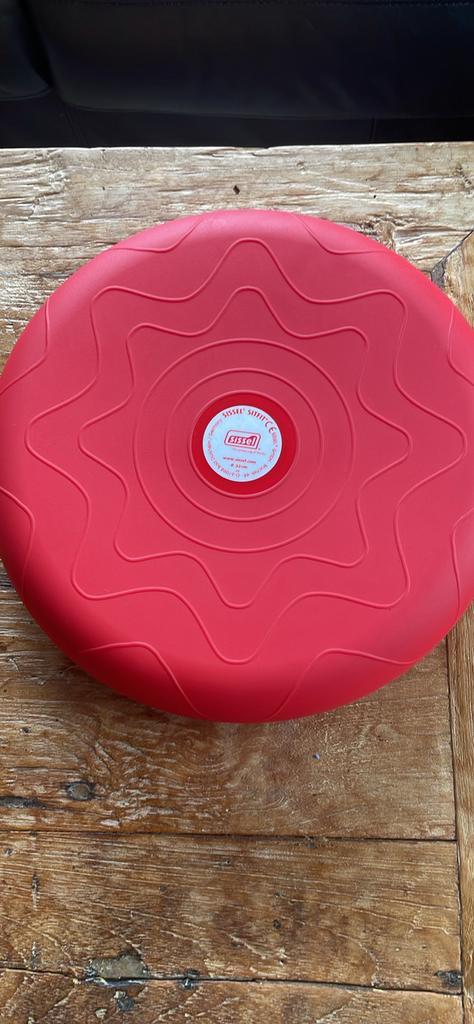 Sissel Sitfit rood 33 cm, Sports & Fitness, Yoga & Pilates, Comme neuf, Enlèvement ou Envoi