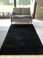 Mat hoogpolig 133 x 195 cm zwart, Huis en Inrichting, Stoffering | Tapijten en Vloerkleden, Ophalen, 100 tot 150 cm, Zwart, 150 tot 200 cm