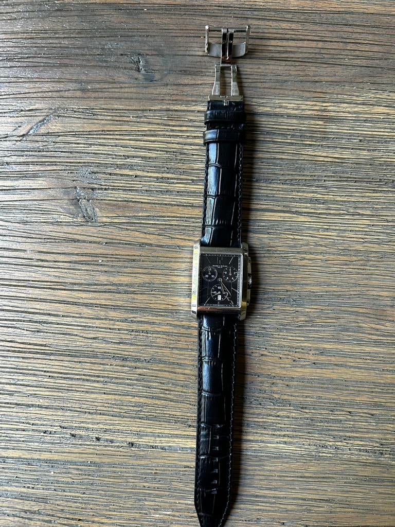 Montre homme Baume et Mercier Hampton, Polshorloge, Ophalen, Overige merken, Leer