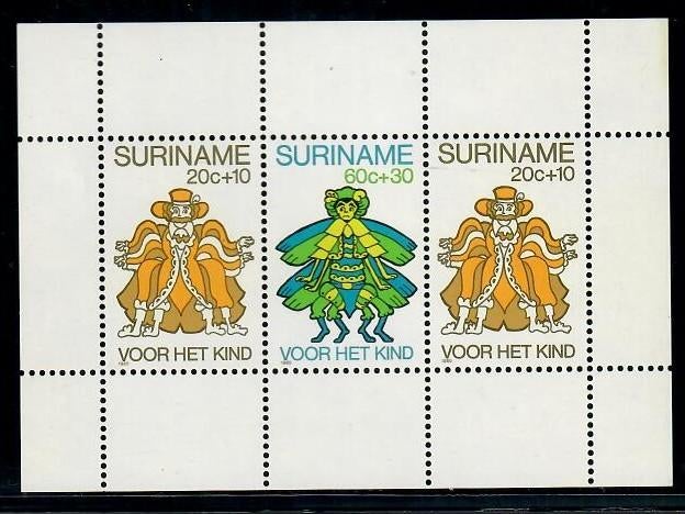 Suriname yvertnrs.: blok 31 postfris, Enlèvement ou Envoi, Non oblitéré