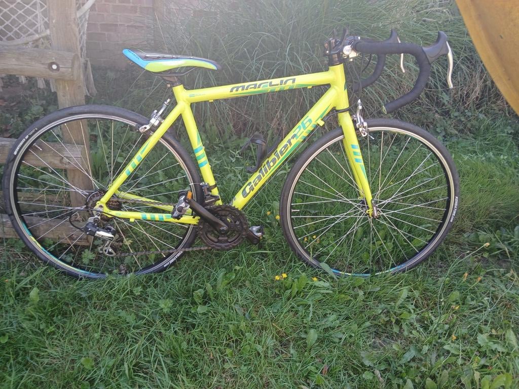 Gele kinderfiets GALIBIER, Fietsen en Brommers, Fietsen | Crossfietsen en BMX, Zo goed als nieuw, Aluminium, V-brakes, Ophalen