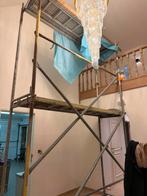 Stevige stalen stelling / steiger - 4.5m hoog, Ophalen, Gebruikt, Gevelsteiger, 2 tot 5 meter