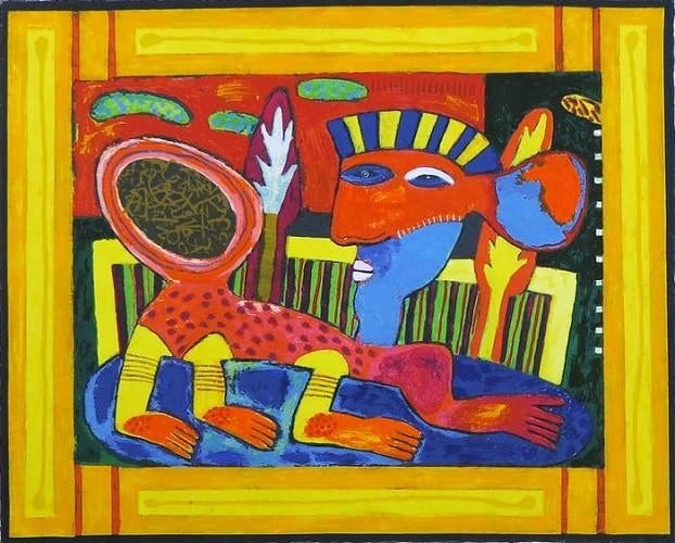 Clemens Briels - "Dish Dog", Antiquités & Art, Envoi