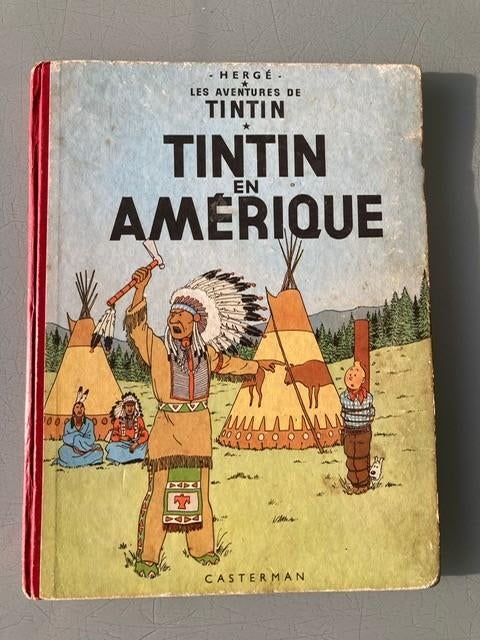 Bande dessinée Tintin en Amérique (1952), Une BD, Enlèvement, Utilisé, Hergé