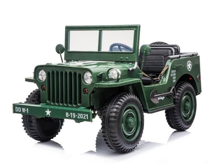 Voiture électrique enfant Jeep WILLYS 4x4 • 24V 7Ah • LUXE, Enlèvement, Neuf