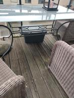 elegante terras/tuintafel, Tuin en Terras, Tuintafels, Ophalen, Gebruikt, Rechthoekig, Metaal