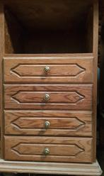 Kast met laden, Huis en Inrichting, Kasten | Ladekasten, Minder dan 50 cm, Gebruikt, Eikenhout, 3 of 4 laden