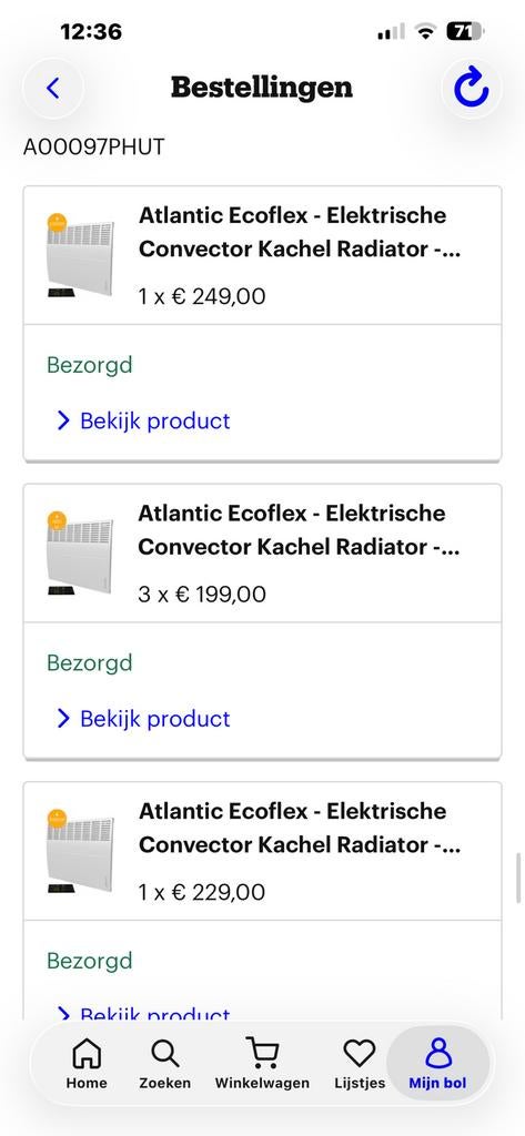 Elektronische convector verwarming, Doe-het-zelf en Bouw, Verwarming en Radiatoren, Nieuw, Radiator, Ophalen