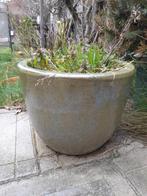 Bloempot, Tuin en Terras, Bloempotten, Steen, Rond, Binnen, Zo goed als nieuw